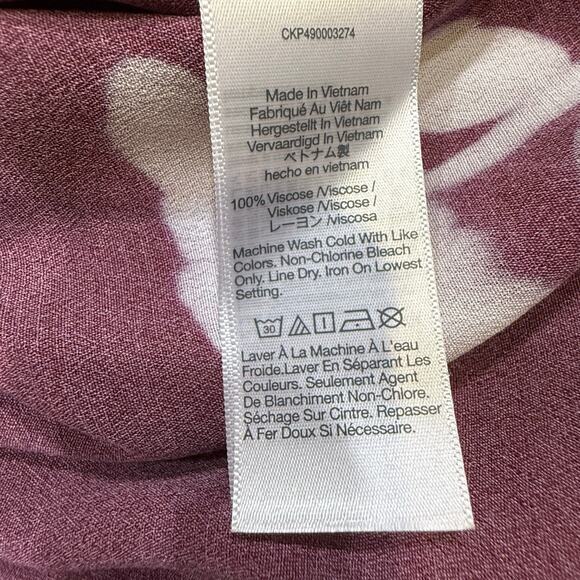 Madewell NWT Maxi Slip Skirt Floral Bordeaux Red Sz 14 Cottage Boho 90s Feminine - Picture 10 of 13